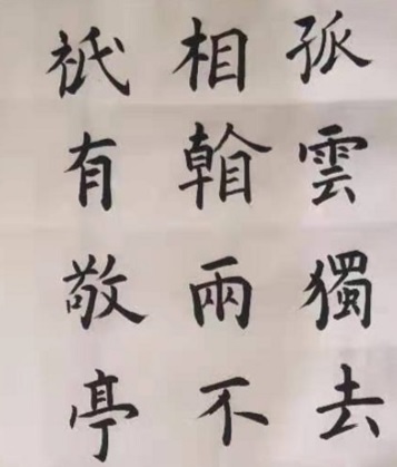 分享一副楷書習作（局部），勿噴...