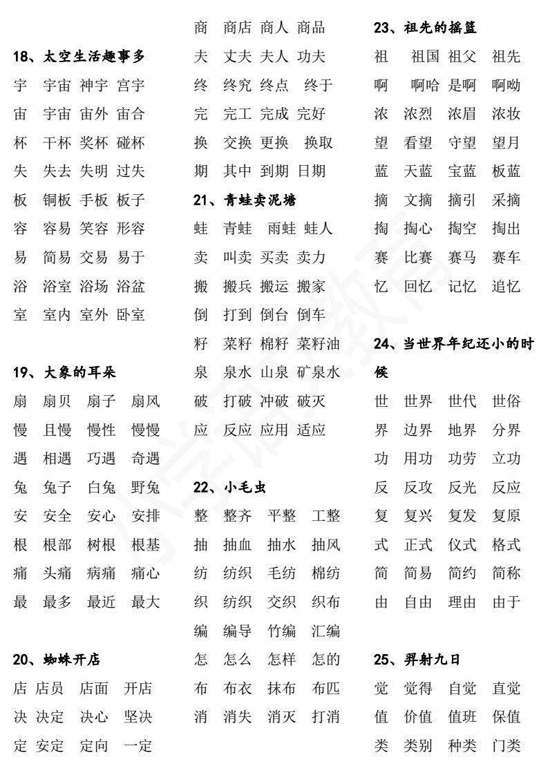 我組詞有哪些(一年級(jí)我組詞有哪些)