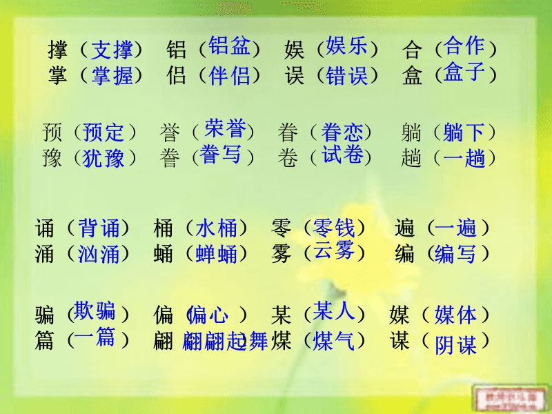 畫(huà)字組詞(一幅畫(huà)的畫(huà)組詞)