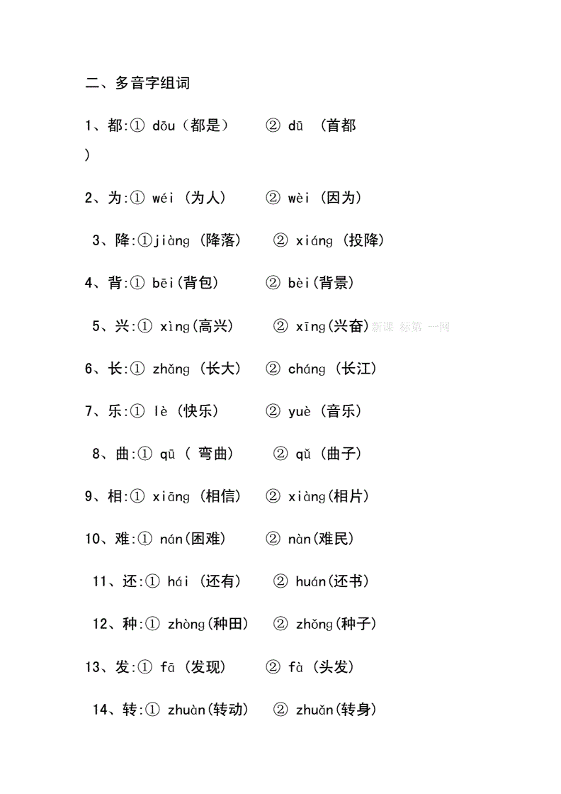 綠的多音字組詞(綠的兩個多音字組詞)