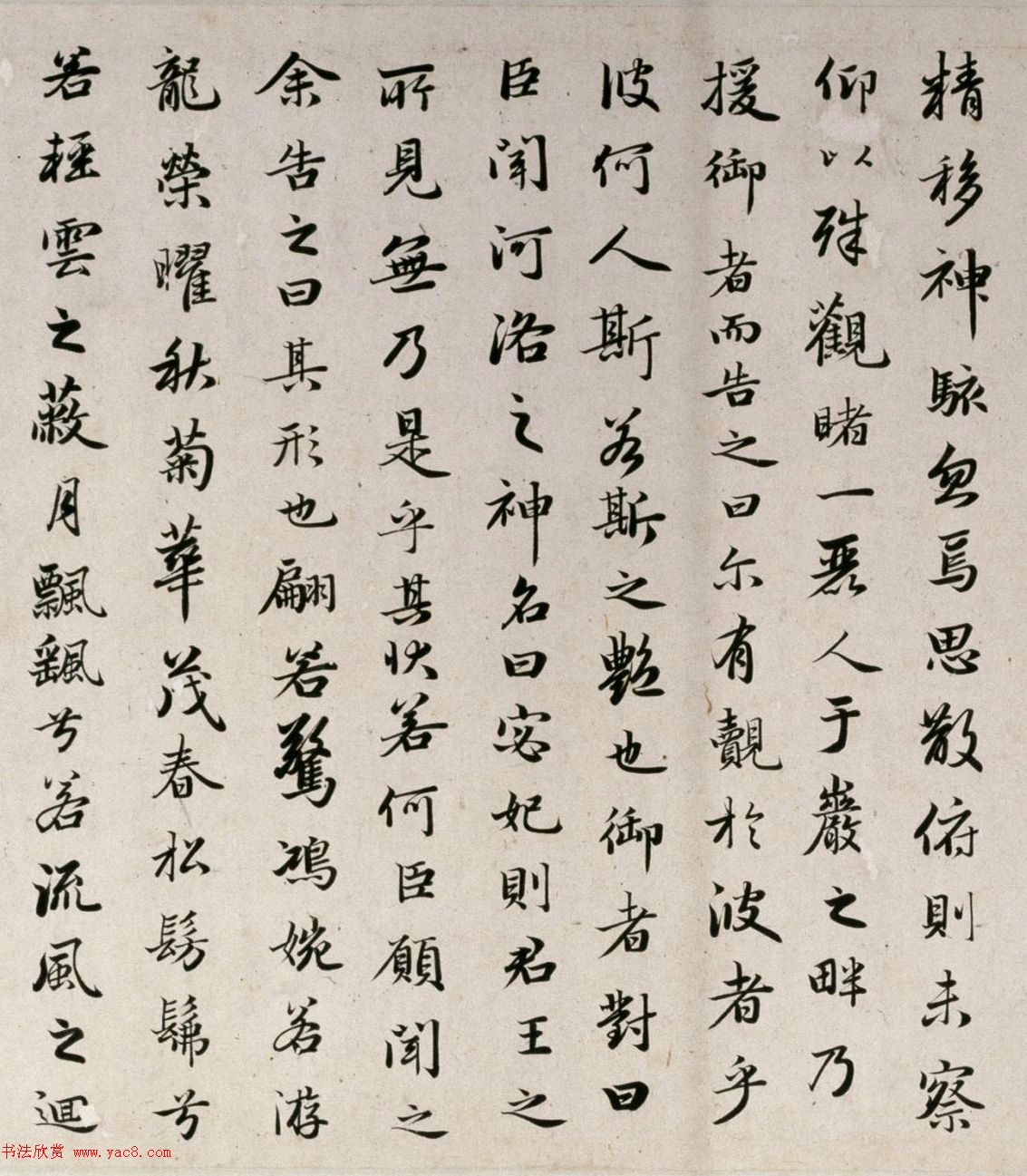 趙孟頫(款)行書洛神賦卷