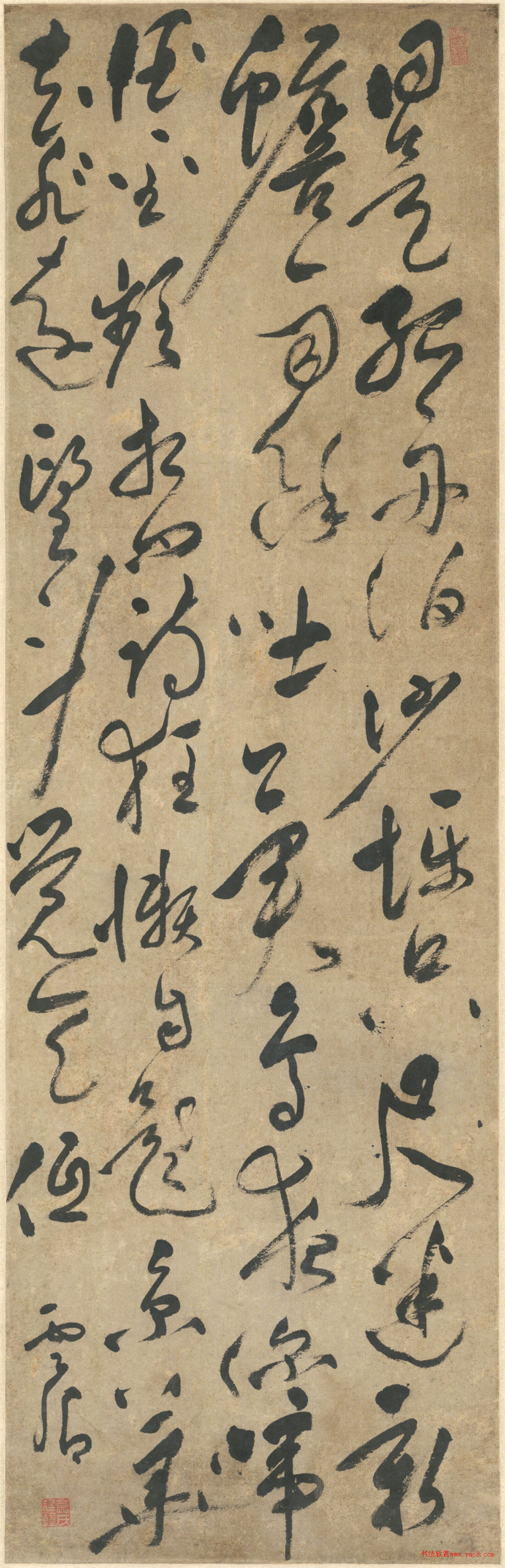 莫是龍書法詩(shī)軸欣賞