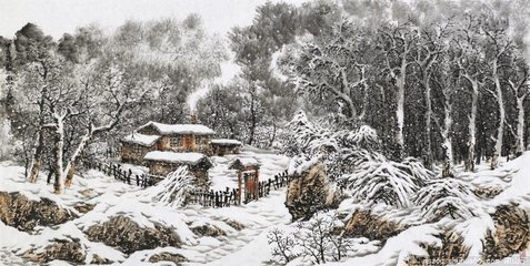 和李中丞與李給事山居雪夜同宿小酌