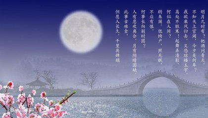 水調(diào)歌頭（細(xì)君生日作）