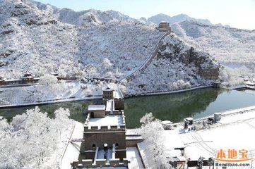 自坌道走居庸雪連峰百仞橫障百折銀色晃晃故